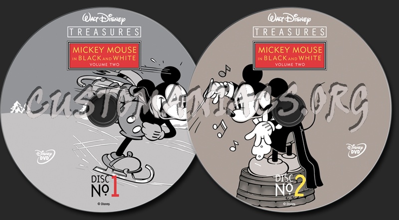 Mickey Mouse in Black and White Volume 2 dvd label