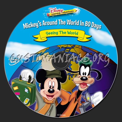 Mickey's Around the World in 80 Days Seeing the World dvd label