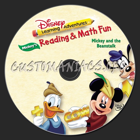 Mickey's Reading & Math Fun Mickey and the Beanstalk dvd label
