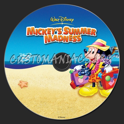 Mickey's Summer Madness dvd label