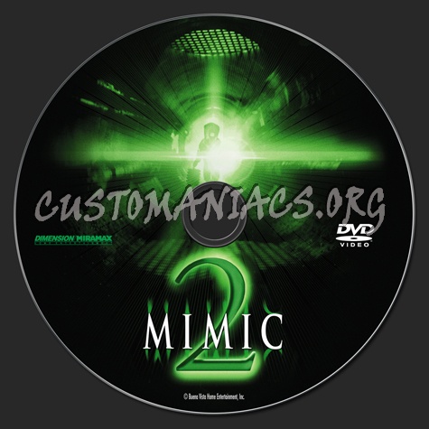 Mimic 2 dvd label