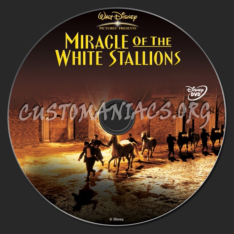 Miracle of the White Stallions dvd label