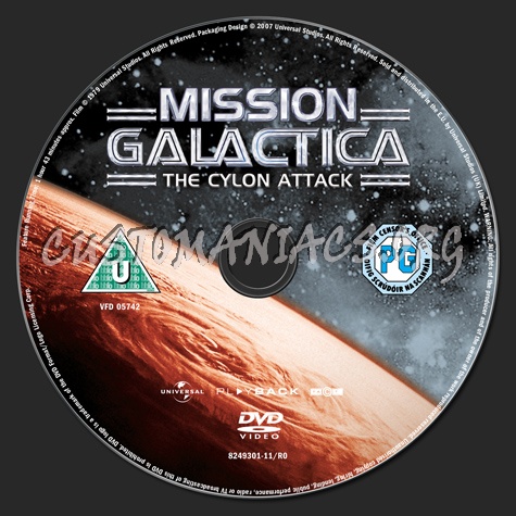 Mission Galactica The Cylon Attack dvd label