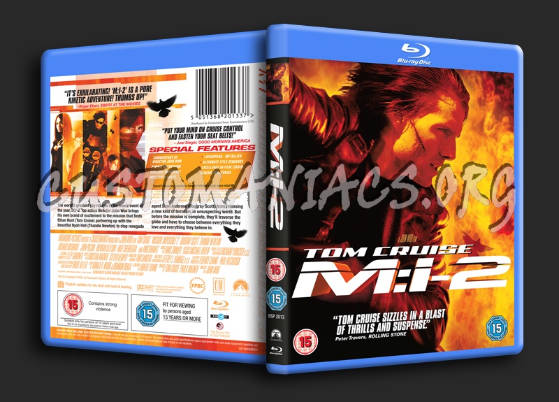 Mission Impossible 2 blu-ray cover