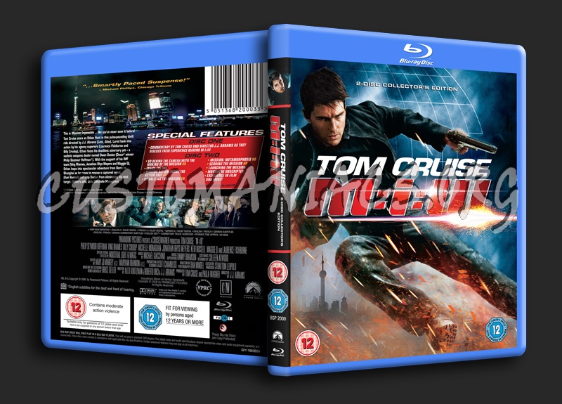 Mission Impossible 3 blu-ray cover