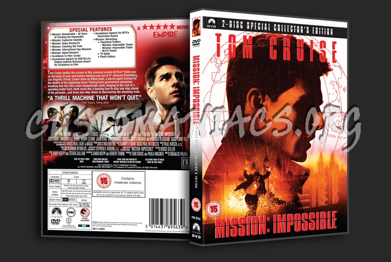 Mission Impossible dvd cover