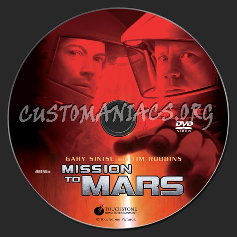 Mission to Mars dvd label