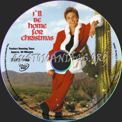 Ill Be Home For Christmas dvd label