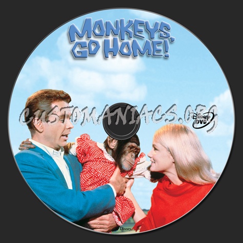 Monkeys, Go Home! dvd label