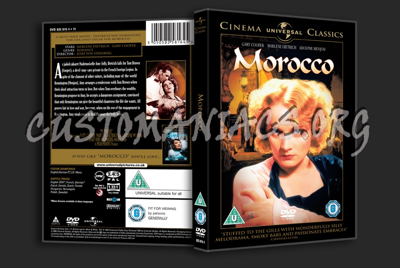 Morocco dvd cover