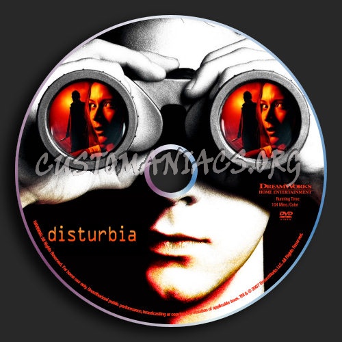 Disturbia dvd label