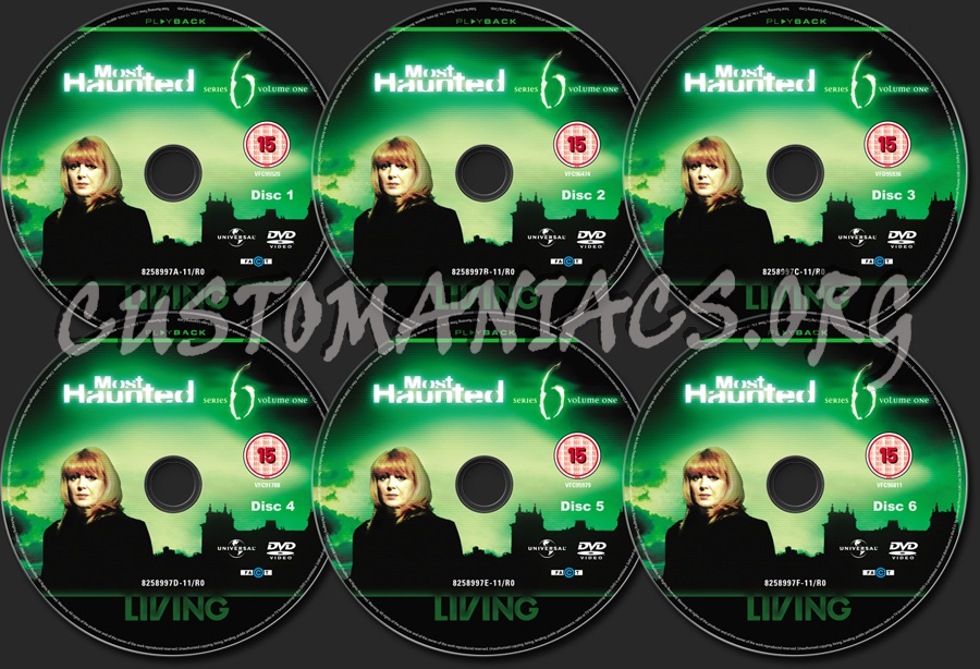 Most Haunted Series 6 Volume 1 dvd label