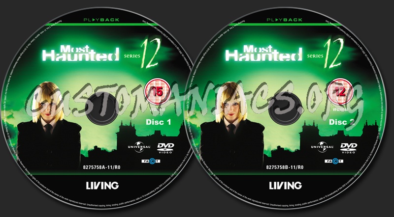 Most Haunted Series 12 dvd label