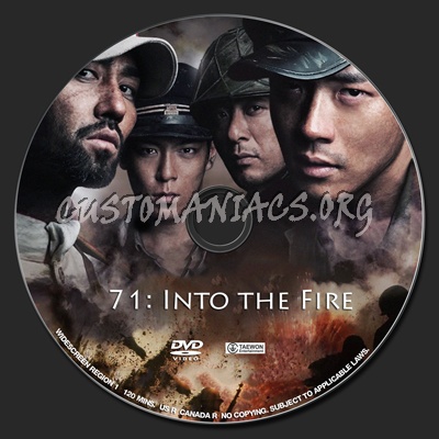 71: Into the Fire dvd label