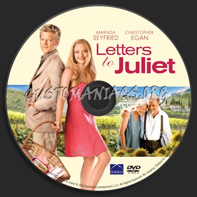 Letters To Juliet dvd label