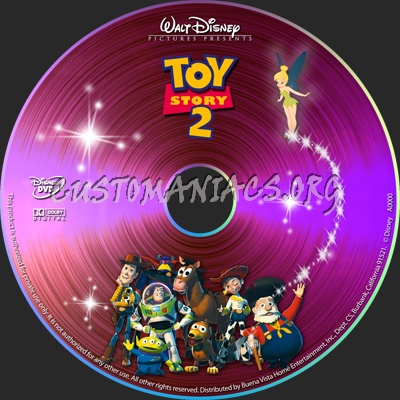 Toy Story 2 dvd label