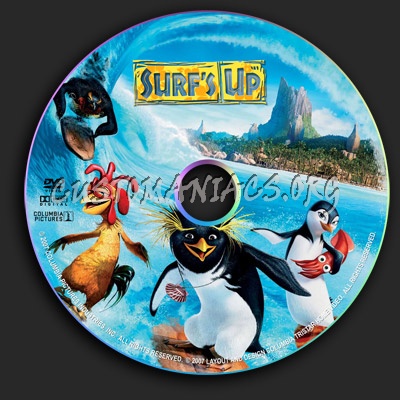 Surf's Up dvd label