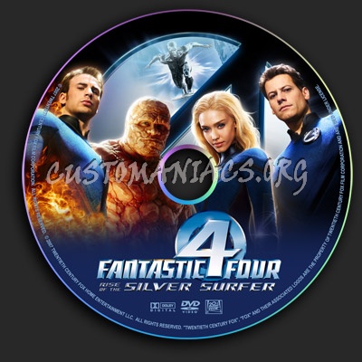 Fantastic Four - Rise Of The Silver Surfer dvd label