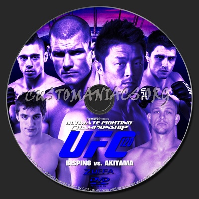 UFC 120 Bisping vs. Akiyama dvd label