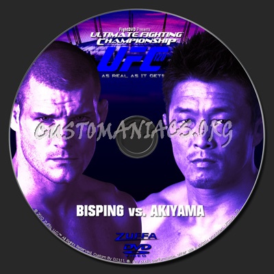 UFC 120 Bisping vs. Akiyama dvd label