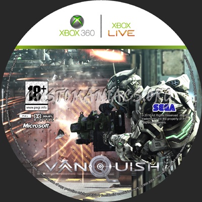 Vanquish dvd label