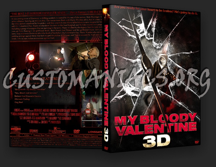 My Bloody Valentine 3d dvd cover
