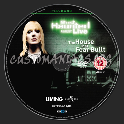 Most Haunted: The House That Fear Built dvd label