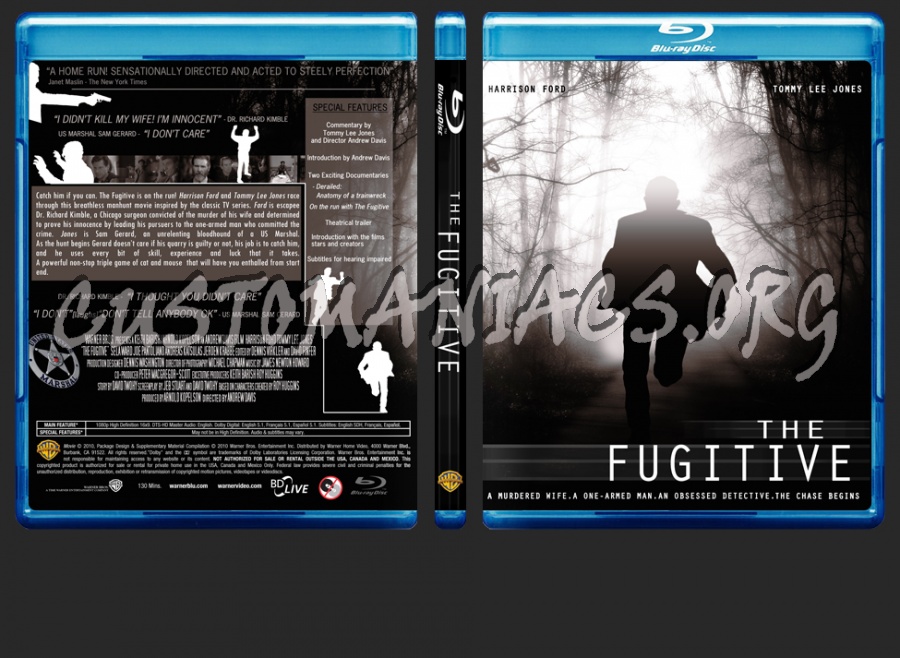 The Fugitive blu-ray cover