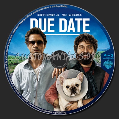 Due Date blu-ray label