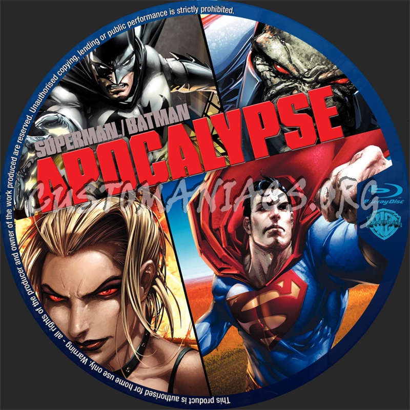 Superman/Batman  Apocalypse blu-ray label