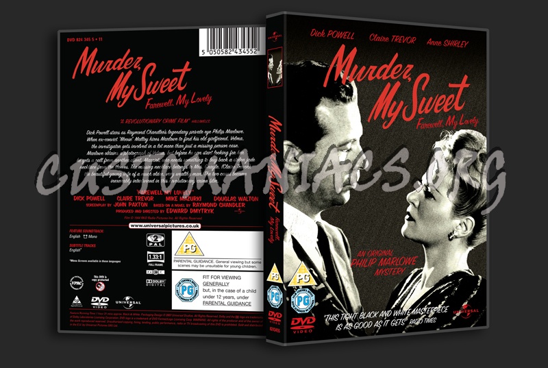 Murder, My Sweet   Farewell, My Lovely dvd cover