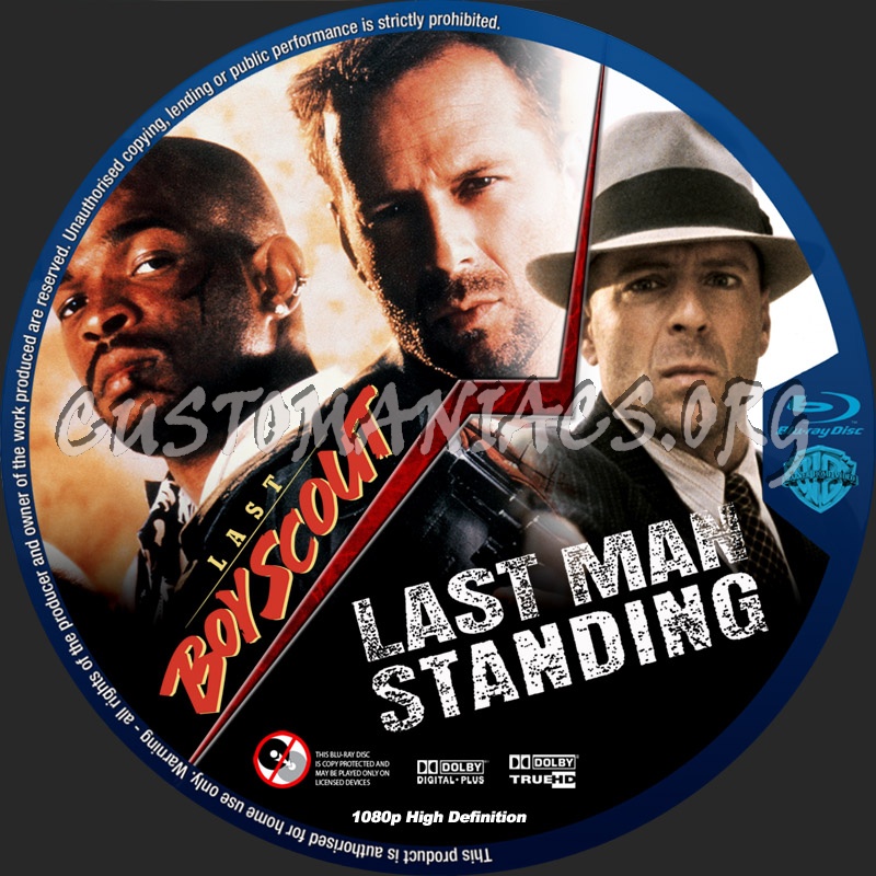 Last Boy Scout / Last Man Standing blu-ray label