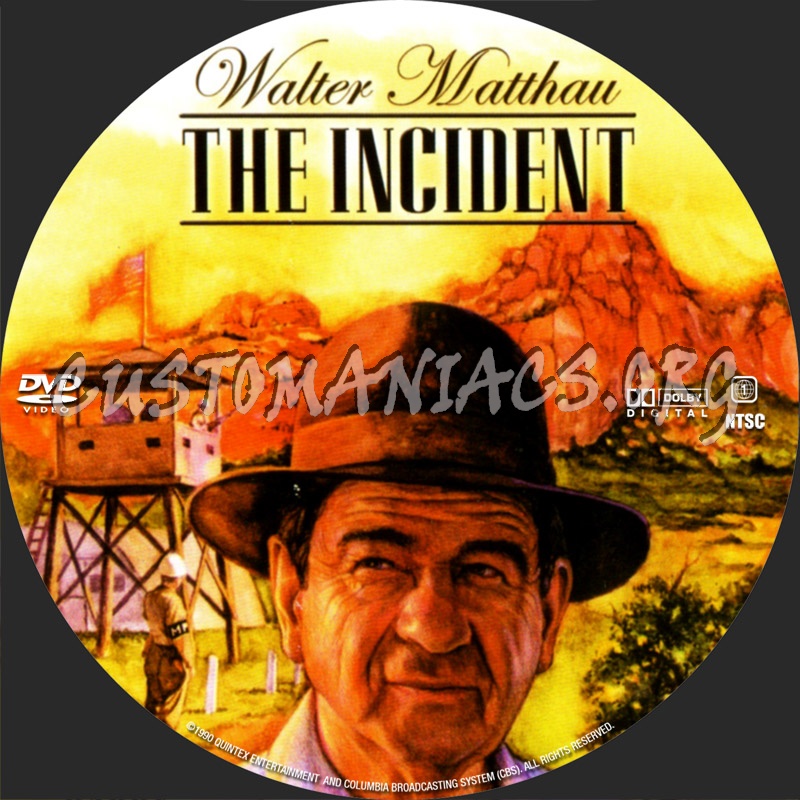 The Incident dvd label