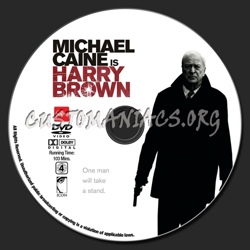 Harry Brown dvd label