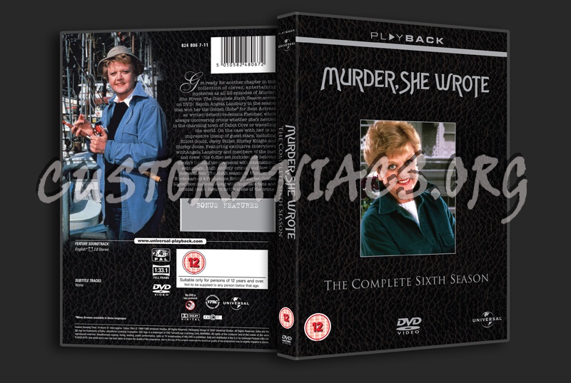 Murder, She Wrote Season 6 dvd cover