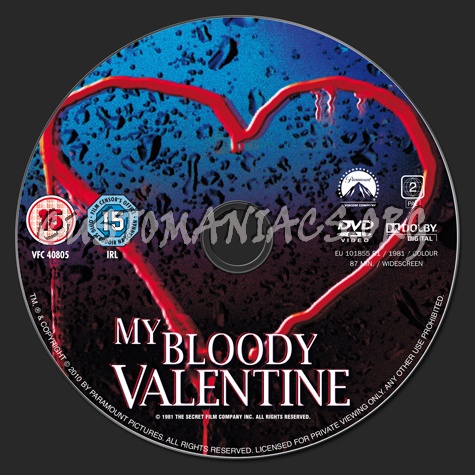 My Bloody Valentine dvd label