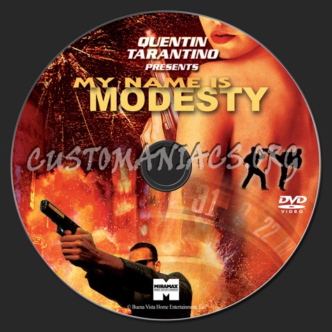 My Name is Modesty dvd label