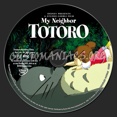 My Neighbor Totoro dvd label
