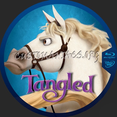 Tangled blu-ray label