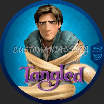 Tangled blu-ray label