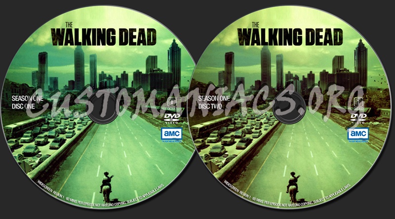 The Walking Dead dvd label