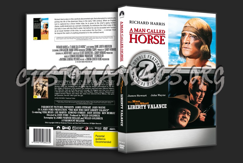 A Man Called Horse / The Man Who Shot Liberty Valance dvd cover