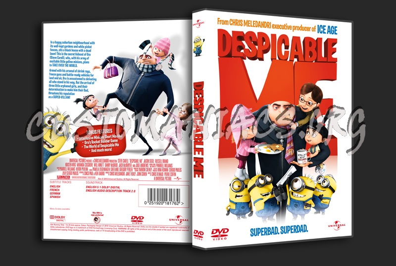 Despicable Me dvd cover