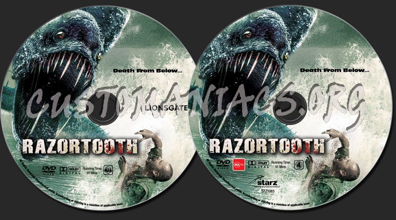 Razortooth dvd label