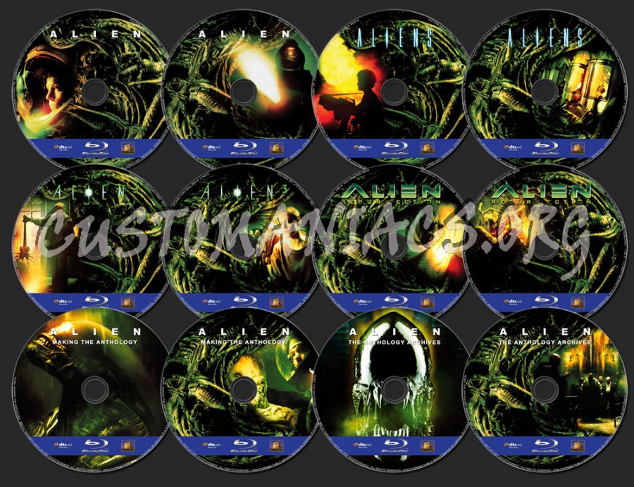 Alien Anthology blu-ray label