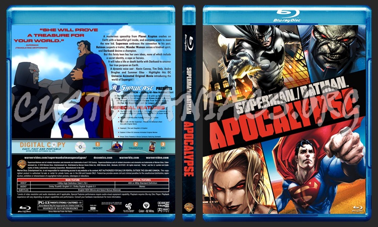 Superman Batman - Apocalypse blu-ray cover