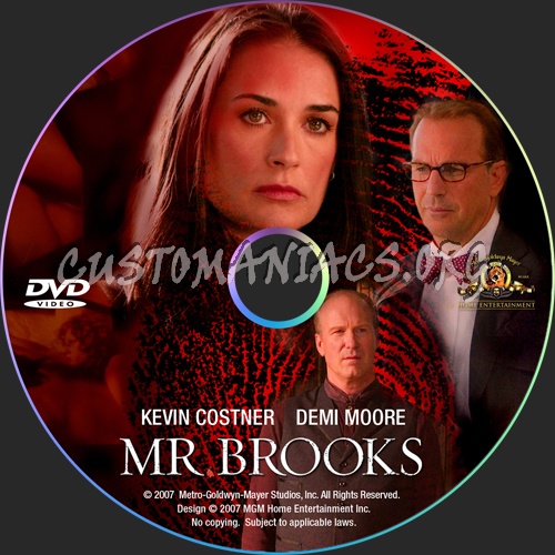 Mr.Brooks dvd label