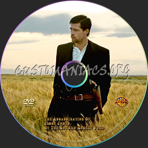 The Assassination of Jesse James by the Coward Robert Ford dvd label