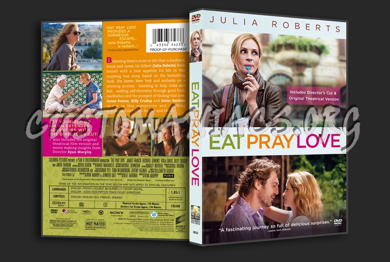 Eat Pray Love dvd cover