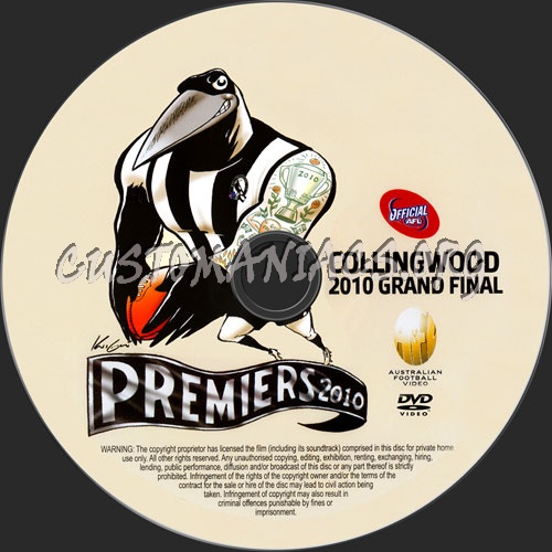 AFL Grand Final Replay - 2010 dvd label